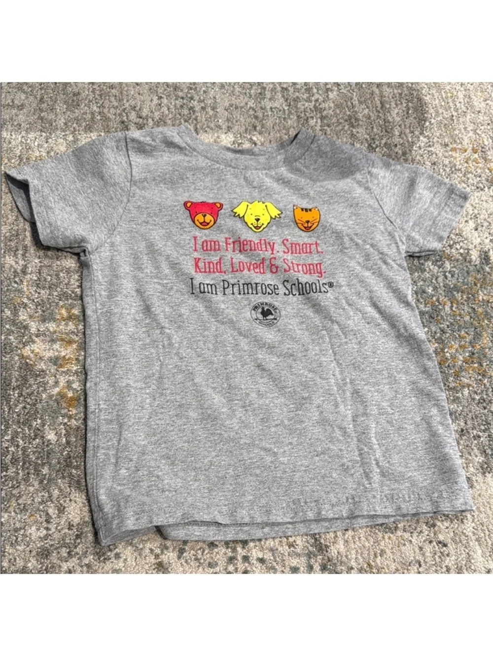 Kids Grey Graphic Tee - Friendly Smart Kind